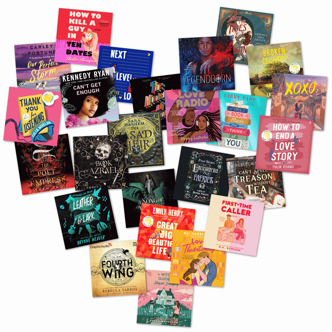 Collage of audiobook covers