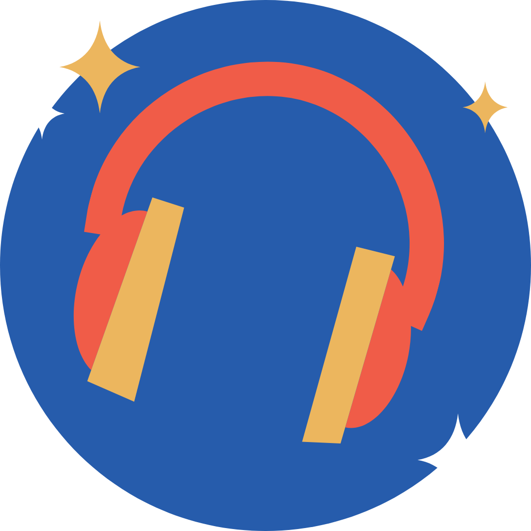 Illustration of headphones