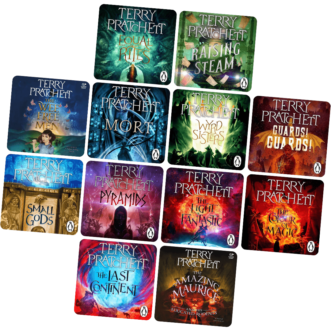 Collage of audiobook covers