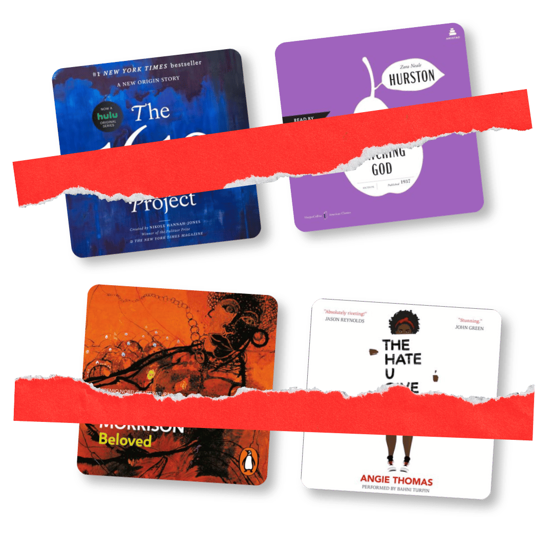 Covers of banned books
