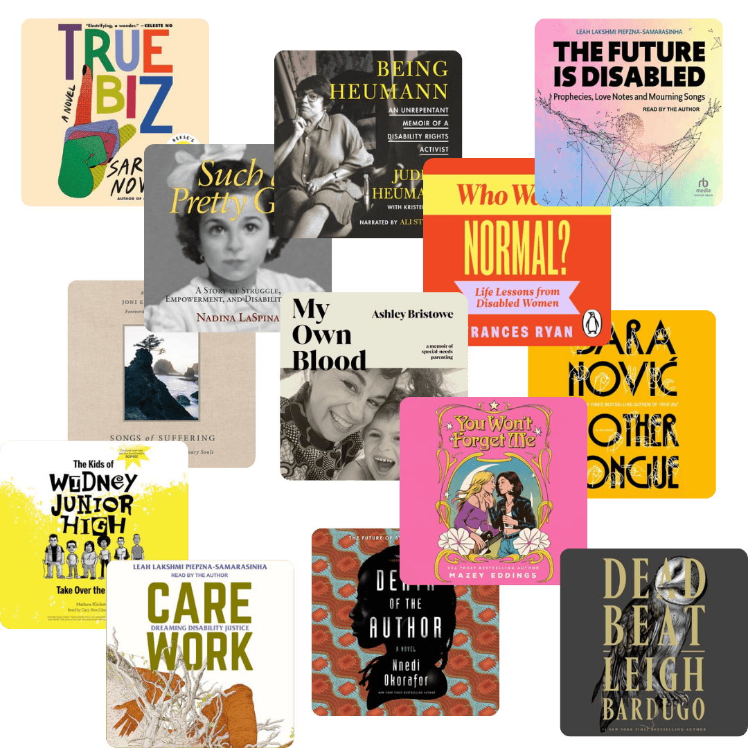 Collage of audiobook covers