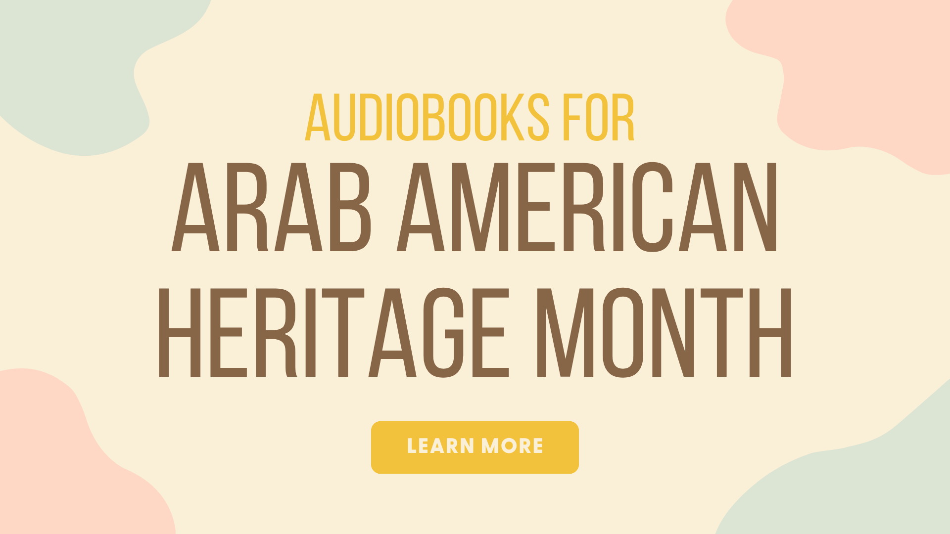 Audiobooks for Arab American Heritage Month